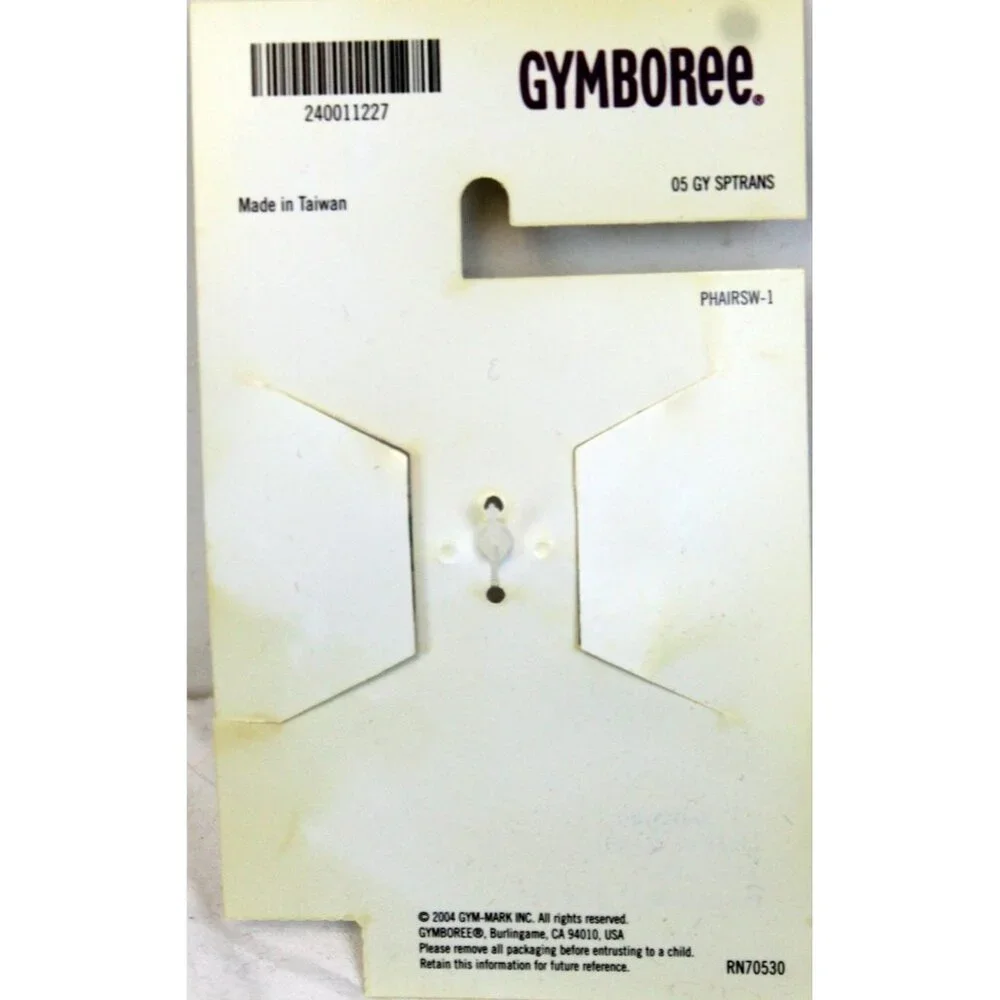 NWT 2004 Gymboree Dandelion Wishes Ponytail Holders Pony-O Square Beads Set of 2
